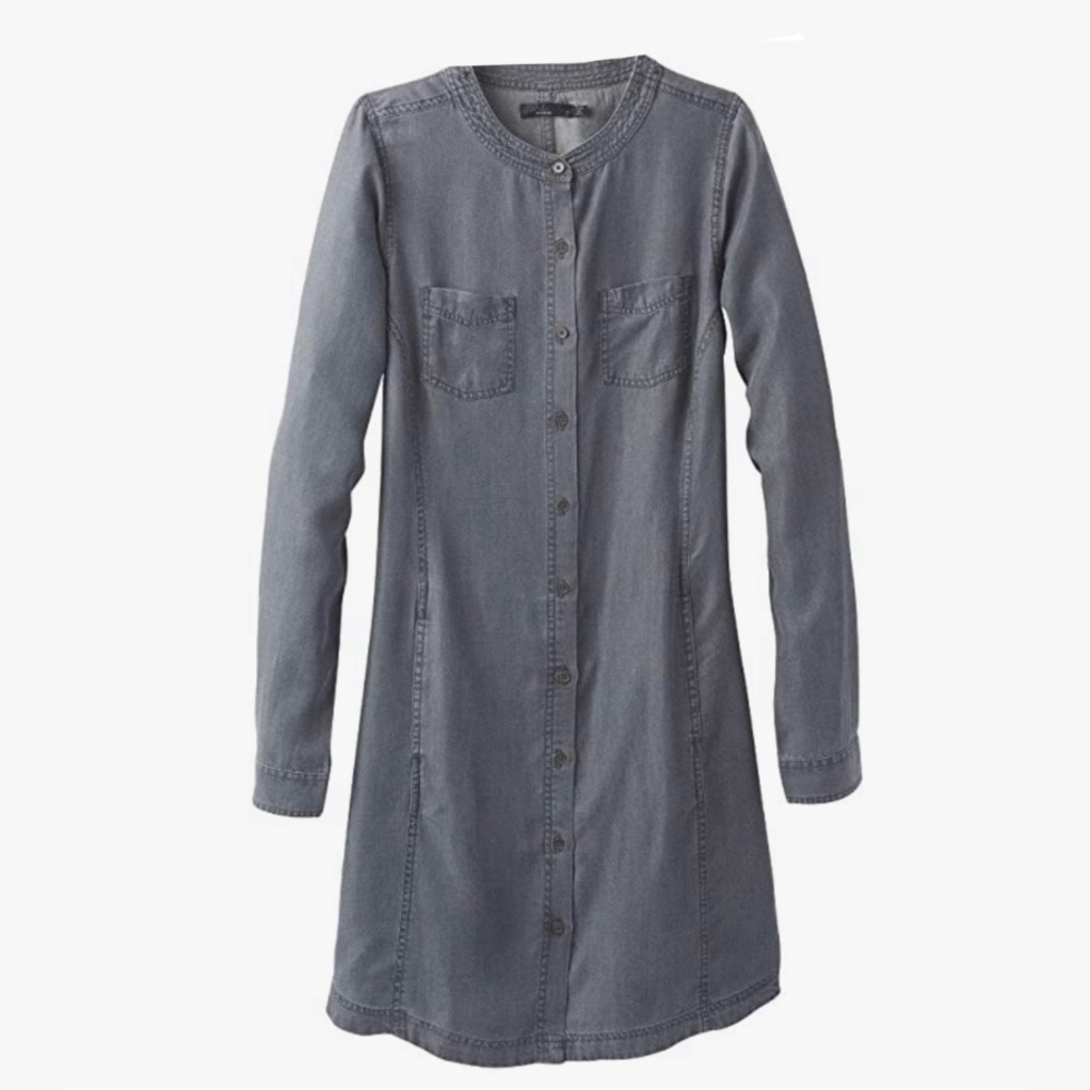 Prana | Women's Grey Aliki Shirt Dress